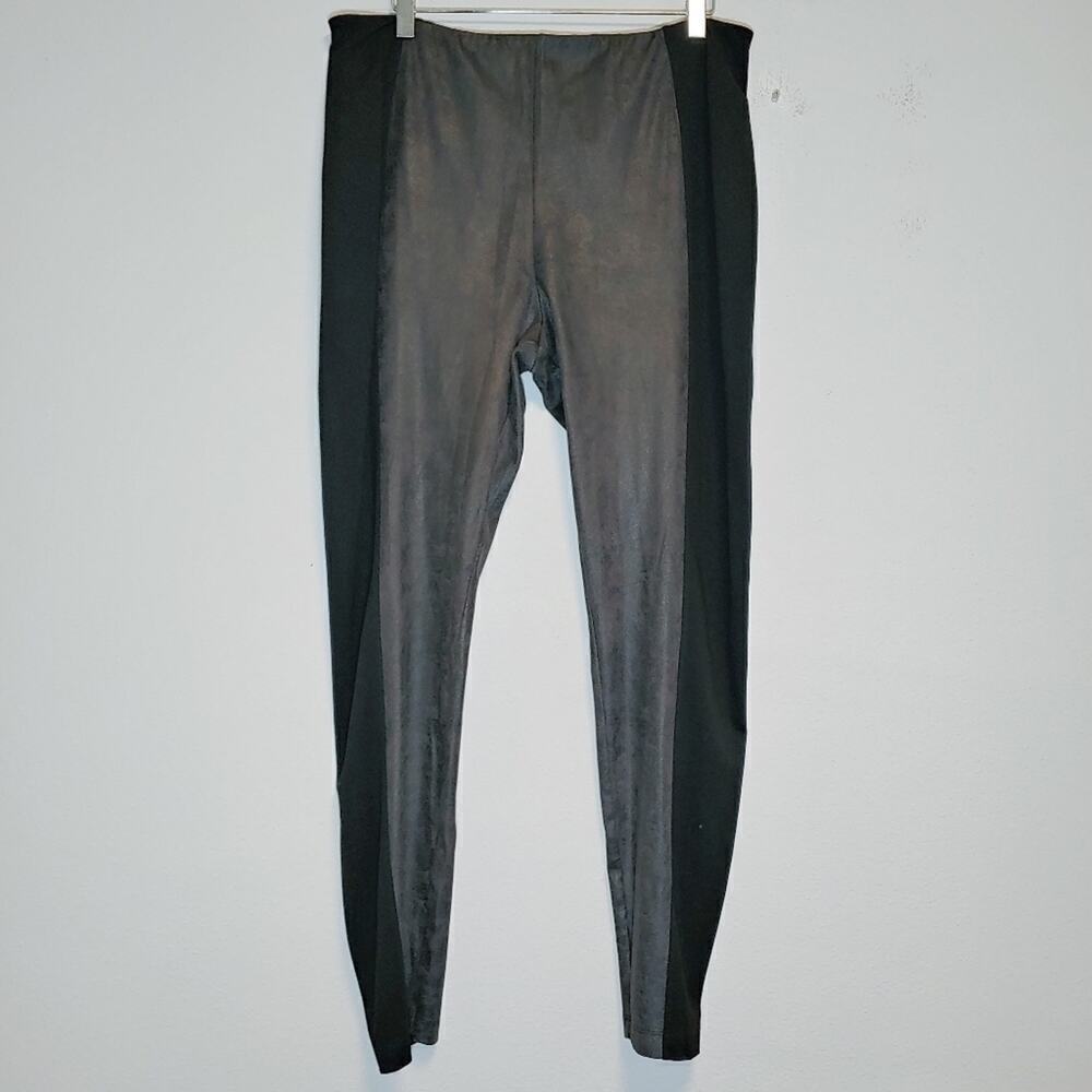 Soft Surroundings Brighton Faux Suede Knit Ankle Legging Sz L